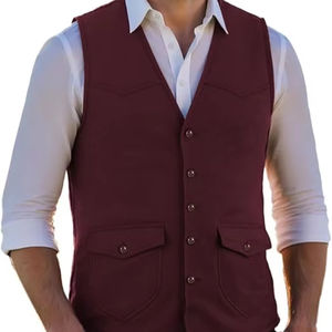 Chaleco de Cuero Casual de Diseño Personalizado de Calidad para Hombre, Chaleco de Motocicleta con Múltiples Bolsillos para Invierno, Chaleco Personalizable - Product Image 1