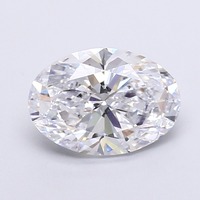Diamant ovale 3,00 carats, couleur E, clarté VS1, pierre cultivée en laboratoire CVD, polissage excellent, certifié IGI, magnifique pour fiançailles et mariage