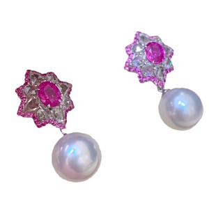 Boucles d'oreilles pendantes de mode en gros de Zhuji, perle naturelle et argent pur, polyvalentes, 10-11, légers défauts, certificat, boîte d'emballage - Product Image 5