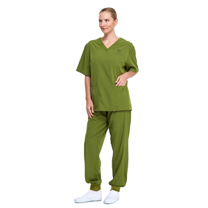 Uniformes Médicos de Manga Corta Tejidos en Algodón 100% para Hospital, Enfermería y Clínica, Conjuntos de Uniformes de Alta Calidad en Oferta - Product Image 6