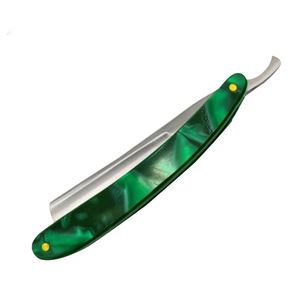 Rasoir droit professionnel réutilisable pliable pour barbier, couteau de rasage en acier inoxydable, outil de coiffure en plastique pour salon - Product Image 5