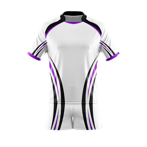 Uniforme de Rugby al por Mayor, Material de Poliéster Transpirable, Diseño OEM ODM, Precio Económico, Diferentes Colores, Personalizable, Unisex - Product Image 4