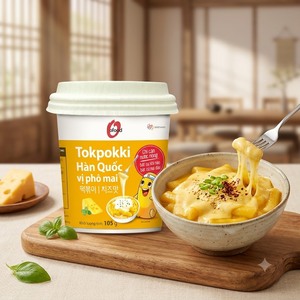 ต๊อกป๊อกกี้รสชีสแบบถ้วย 105 กรัม ขายส่ง O'food อายุการเก็บรักษา 12 เดือน |   ผลิตภัณฑ์พร้อมรับประทาน - Product Image 1