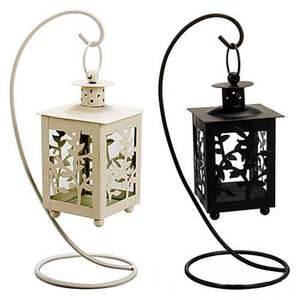 Farol Metálico Impermeable para Exteriores con Soporte Resistente para Decoración de Caminos de Jardín e Iluminación Nocturna - Product Image 1