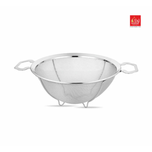 Panier de réfrigérateur multifonctionnel en acier inoxydable S.S. Flora avec renfort en maille, panier de drainage pour aliments - Product Image 1