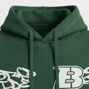 Ensemble de survêtement vert pour homme à capuche, longueur intégrale, en coton, style streetwear, avec imprimé 111 et logo, pour l'automne - Product Image 4