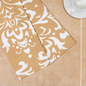 Serviette de cuisine carrée imprimée en coton 100% tissé, écologique, lavable en machine - Product Image 4