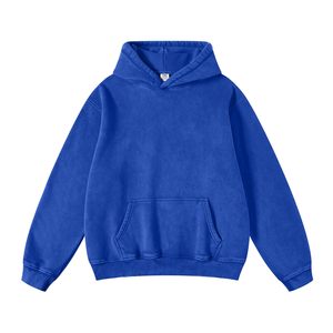 Sudadera con capucha para hombre, estilo oversized, hombros caídos, algodón, forro polar grueso, bordado, estilo streetwear. - Product Image 1