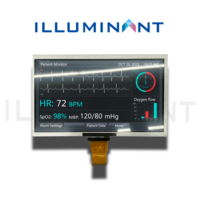 Modul LCD TFT IPS 10.1 Inci MIPI-4 Line Full View 1200x1920 350 Nits HX8279-D*2 Struktur COG Pemasangan Din Rail FPC Plug