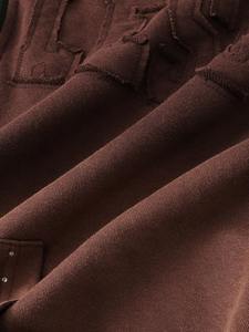 Sweat-shirt à capuche oversize pour homme, style urbain, avec strass, décontracté, streetwear, vêtements de sport, tissu épais, hiver - Product Image 5