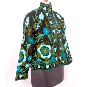 Wholesale Embroidered Breathable Cotton Lining Eco-Friendly Quick Dry Winter Vintage Cotrise <b>Jackets</b> Unisex Coat Autumn Regular - Product Image 4