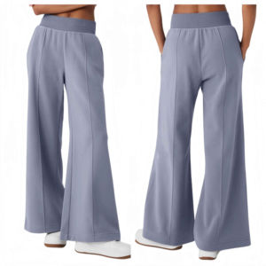 Pantalones de Pierna Ancha Clásicos de Cintura Alta, Casuales y de Alta Calidad para Mujer, Hechos a Medida, Última Moda en Pantalones para Dama - Product Image 1