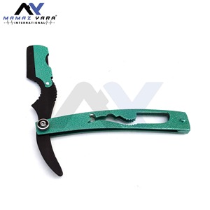 Custom Color Stainless Steel <b>Swing</b> Lock Folding Barber Razor with Reusable Replaceable Blades for Throat and Beard Grooming OEM - Product Image 3