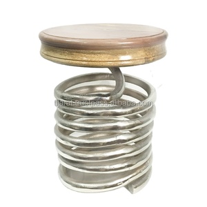 WOODEN <b>STOOL</b> / METAL ROUND <b>STOOL</b> / <b>BEDSIDE</b> <b>STOOL</b> - Product Image 1