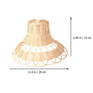 Meilleur vendeur du Vietnam moderne et rustique en bambou pendentif abat-jour de style européen en rotin de conception ronde pour un usage domestique - Product Image 4