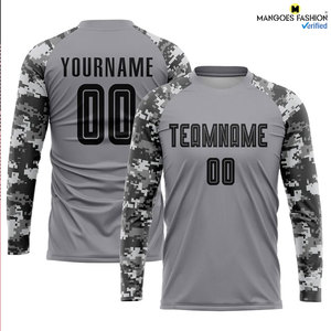 Ensemble d'uniformes de football personnalisables, col rond, impression numérique, 100% polyester, séchage rapide, manches courtes, unisexe, adulte, toutes saisons, OEM - Product Image 5