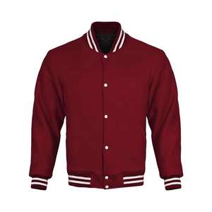 Veste universitaire à col montant, veste en tricot d'hiver, logo personnalisé, prix d'usine, design tendance - Product Image 3