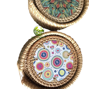 Posavasos de Mosaico de Madreperla Ecológico, Hecho a Mano, Decorativo, Estilo Costero, Accesorio de Mesa - Product Image 4