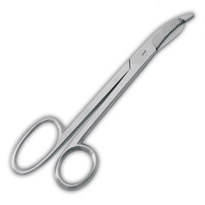 Tijeras para vendajes, instrumentos quirúrgicos ortopédicos, tijeras ortopédicas dentadas de acero inoxidable - Product Image 1