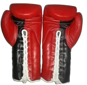 Gants de boxe en cuir véritable, à lacets, avec logo personnalisé, vente en gros, prix raisonnable, unisexe, pour adultes - Product Image 6