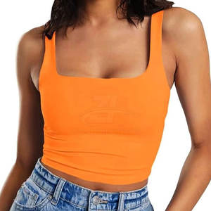 Vêtements de sport sans manches, nouveau style, débardeur court pour femme, en stock, fabriqué avec les meilleurs matériaux, débardeur court pour femme - Product Image 2