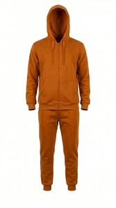 Ensemble de survêtement unisexe en tissu doux, sweat à capuche et pantalon décontractés - Product Image 4