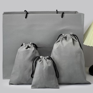 Bolsas de Embalaje Personalizables con Cordón, Impresas Digitalmente, de Poliéster/Algodón, Ecológicas, Lavables, Reutilizables y Resistentes al Agua - Product Image 6