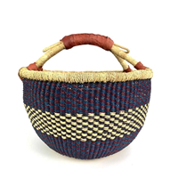 Panier Bolga Fait Main Durable Panier en Herbe Marine Naturelle Fournisseur Éthique Vietnam