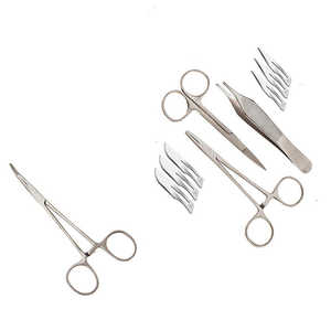 Kit de dissection manuel en acier inoxydable, ensemble de chirurgie mineure, kit de laboratoire d'anatomie et de biologie de qualité médicale avec scalpel et forceps - Product Image 2