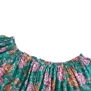 Vestido Mini Floral para Mujer, Vestido de Moda con Mangas Abullonadas - Product Image 4
