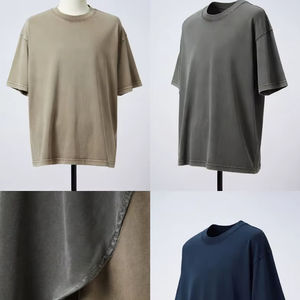 Camiseta de Manga Larga para Hombre, Corte Holgado, Hombros Caídos, Algodón y Felpa, Estilo Casual Urbano, Moderna, Transpirable y de Secado Rápido - Product Image 5