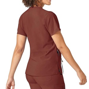 Vente en gros directe usine – Blouses médicales personnalisées en rayonne et toile de haute qualité, manches courtes, unisexe, pour usage hospitalier – Source directe 2026 - Product Image 2