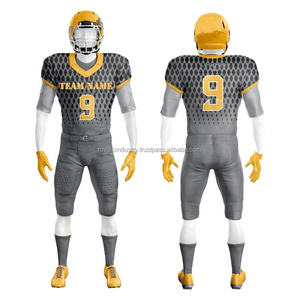 Personnalisable Football Américain Uniforme Meilleur Matériel Respirant Plus Size Manches Courtes Concevez Votre Propre Uniforme - Product Image 6