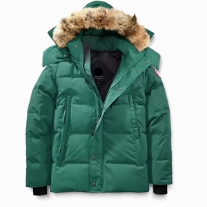 Winter Standard Warm <b>White</b> Short Zipper Men Windproof Hooded <b>Puffer</b> <b>Jacket</b> Big Fur Collar Casual Outerwear 2026 - Product Image 3