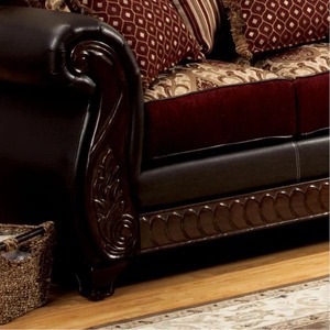 Luxury Victorian Style <b>Sofa</b> Set with Solid Teak <b>Wood</b> <b>Frame</b> and Elegant Upholstery for Classic Home Interior - Product Image 3