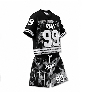 Conjunto Deportivo Personalizado Unisex, Camiseta y Pantalones Cortos de Poliéster, Ropa Deportiva Transpirable para Verano, Fabricante OEM - Product Image 2