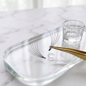 [Lashya] <b>Premade</b> <b>Fans</b> 3D/5D/10D & Heat Bonded Base Professional Individual <b>Lash</b> Trays 12 Lines Tray - Product Image 1