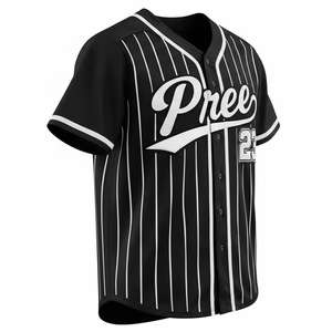 Maillot de baseball à boutons, uniforme respirant et anti-humidité, grande taille, personnalisable, vierge, pour fans et sportifs - Product Image 3