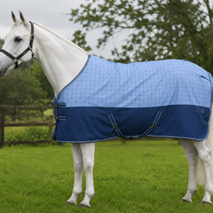 Manta de Invierno Impermeable para Caballos, 1200D Ripstop, Color Azul Marino, para Doma Clásica, Ligera, con Herrajes de Acero Inoxidable - Product Image 1