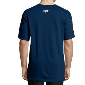 T-shirts pour hommes en coton 100% à col rond, manches courtes, coupe classique, couleur unie, décontractés - Product Image 3