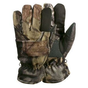 Gants de chasse en cuir camouflage à double couture avec sangle réglable pour activités de plein air - Product Image 2