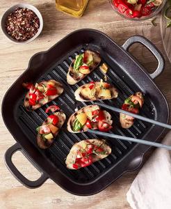 X Bobby Flay <b>Cast</b> <b>Iron</b> 11" Square <b>Grill</b> <b>Pan</b> | GreenPan - Product Image 4