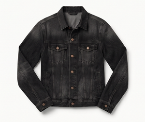 Chaqueta Vaquera Clásica para Hombre – Chaqueta de Mezclilla Negra Informal, Prenda Exterior Elegante para el Día a Día, Diseño con Botones en la Parte Delantera, Ajuste Cómodo - Product Image 5