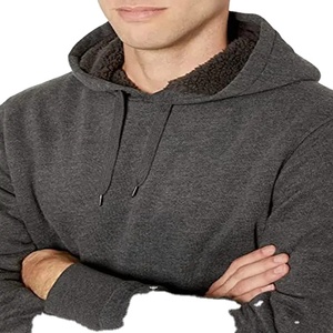 Ensembles de sweats à capuche pour hommes, pull-over uni oversize, survêtement en molleton vierge, survêtement technique en molleton, survêtements pour hommes personnalisables - Product Image 2