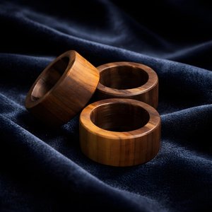 Anillos para Servilletas de Madera Clásicos, Accesorios de Comedor Hechos a Mano para Hoteles, Restaurantes y Hogares - Product Image 4