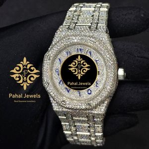 นาฬิกาเพชรหรู Pahal Jewels ตัวเรือนสแตนเลสทรงกลม 40 มม. ระบบควอตซ์อนาล็อก เรืองแสง แฟชั่นสำหรับทุกเพศ - Product Image 5