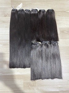 Extensiones de cabello humano vietnamita natural recto doble dibujado 100%, cutícula alineada, tejido de pelo al mejor precio para mujeres negras - Product Image 4