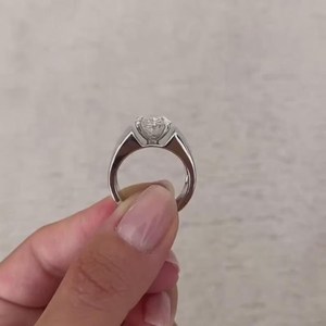 Luxury 2.01CT Oval Cut Moissanite Solitaire <b>Ring</b> Original 925 Silver Fine Modern Style Gift For Anniversary Party Charms - Product Image 5