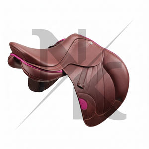 Selle de dressage ergonomique en cuir véritable léger de haute qualité, confortable pour le contact, produits d'équitation anglaise en provenance d'Inde - Product Image 3