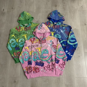 Sweat-shirt unisexe surdimensionné personnalisé, imprimé lettres brodées, en polyester tricoté, décontracté, automne, écologique, durable, OEM - Product Image 1